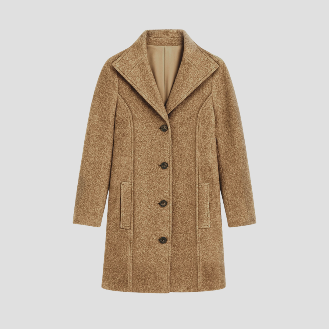 Ismay | Mid-Length Lapel Coat 1