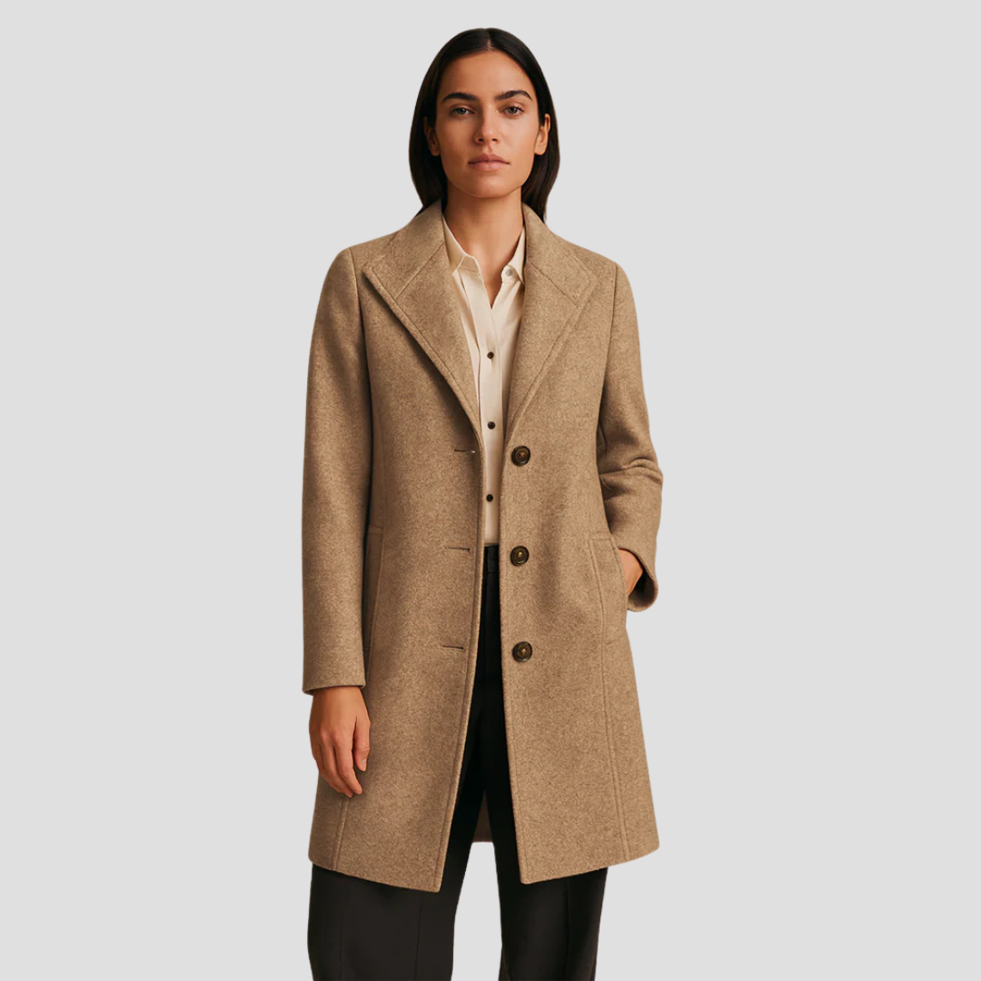 Ismay | Mid-Length Lapel Coat 2
