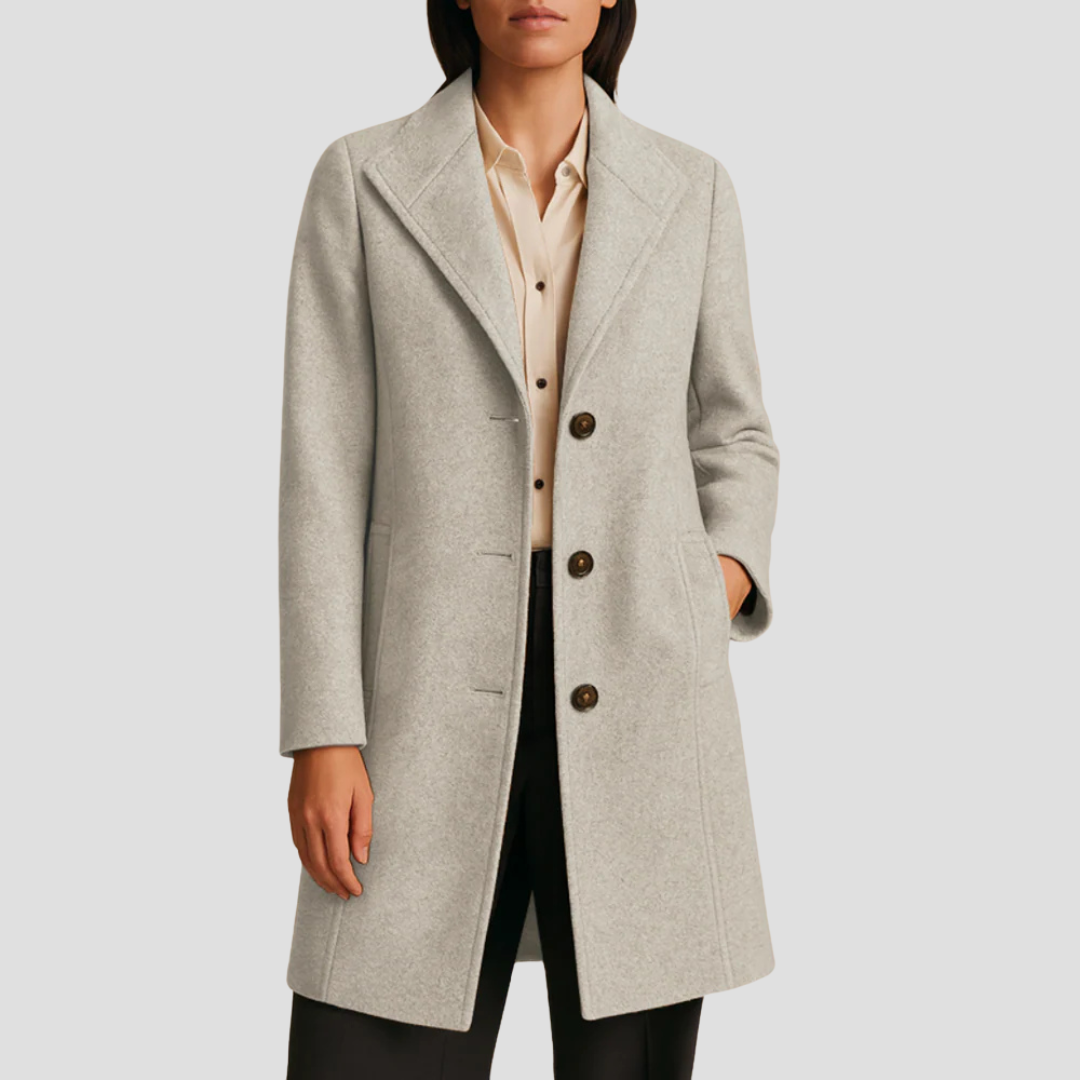 Ismay | Mid-Length Lapel Coat 4