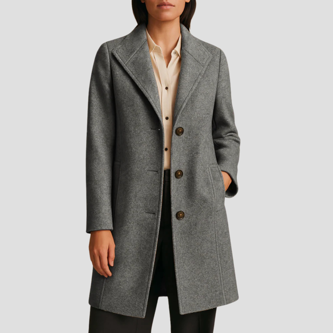 Ismay | Mid-Length Lapel Coat 6
