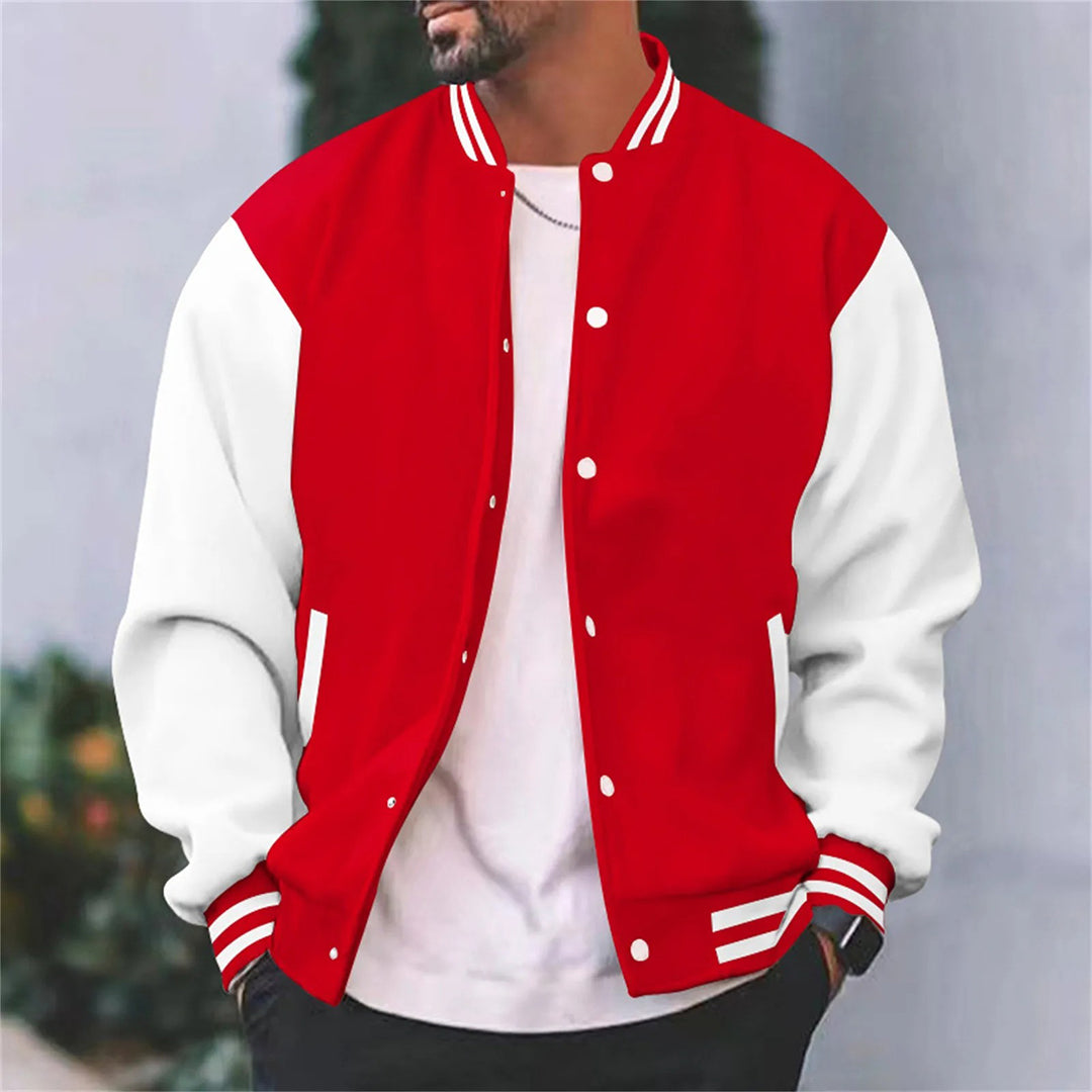 Stylish Men's Varsity Jacket - Modern Streetwear Coat