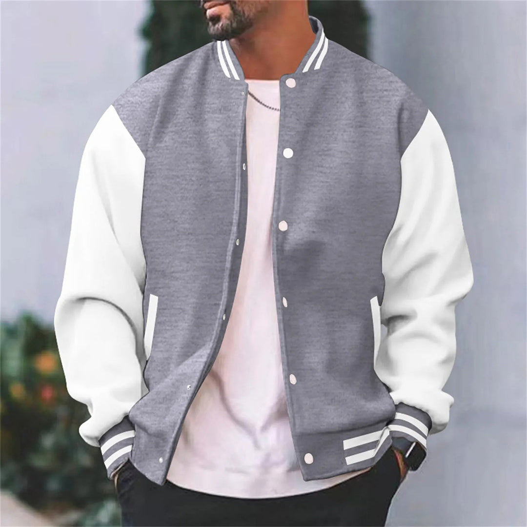 Stylish Men's Varsity Jacket - Modern Streetwear Coat
