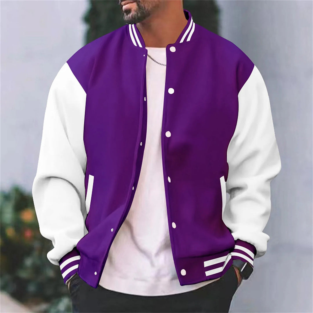 Stylish Men's Varsity Jacket - Modern Streetwear Coat