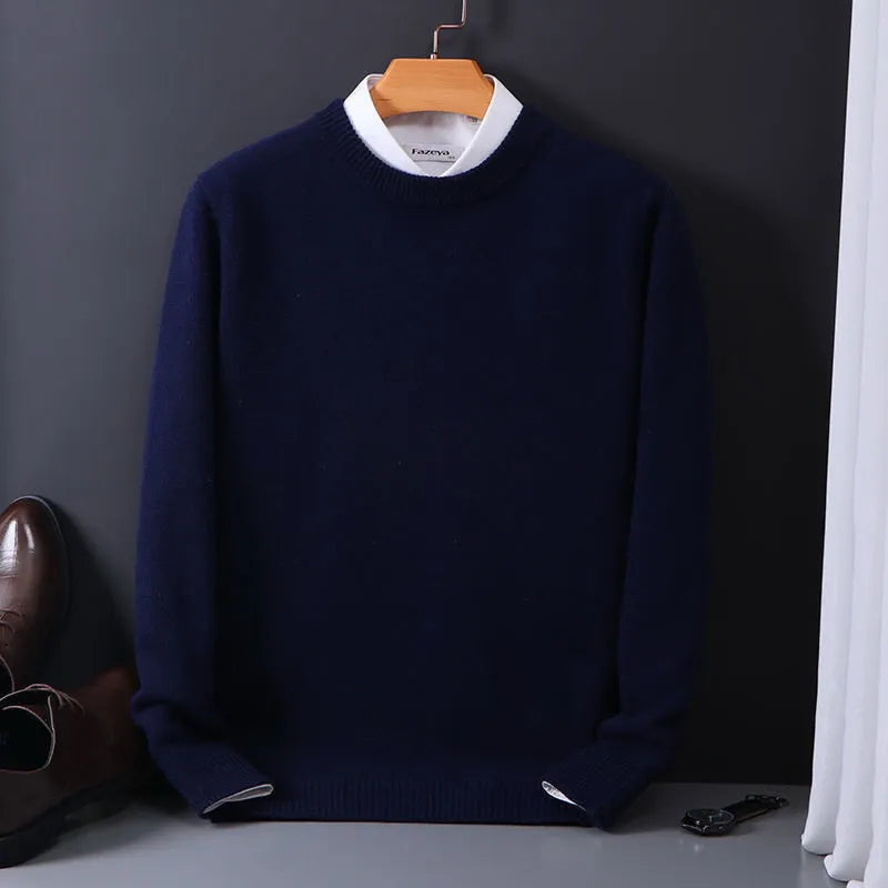 Men's Soft Luxury Crew Neck Winter Sweater
