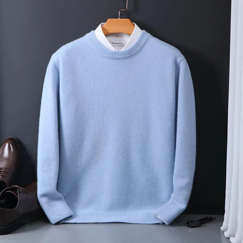 Men's Soft Luxury Crew Neck Winter Sweater