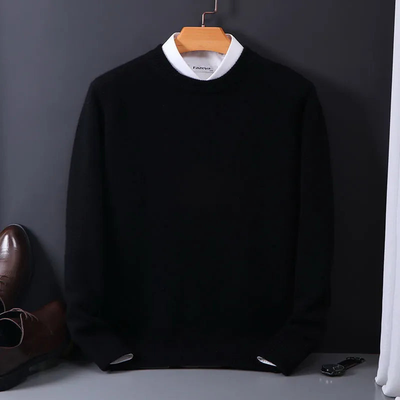Men's Soft Luxury Crew Neck Winter Sweater