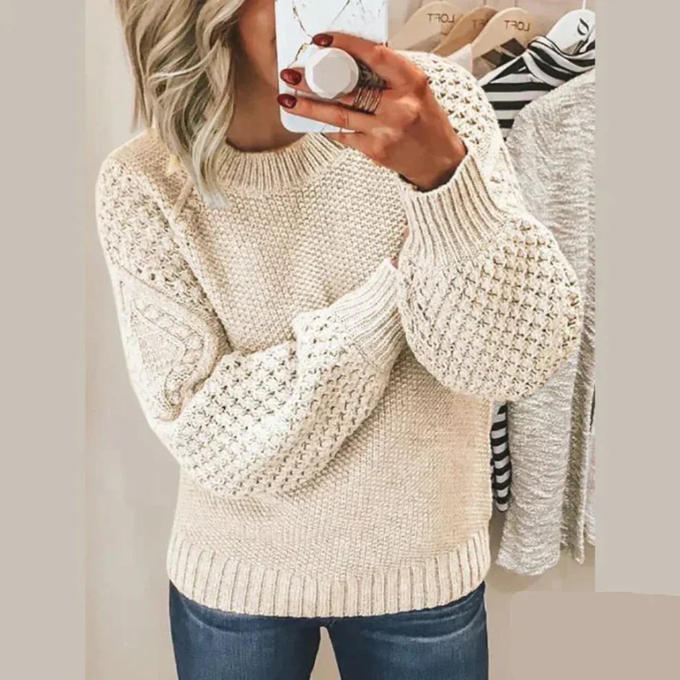 Cozy Women's Crew Neck Warm Sweater