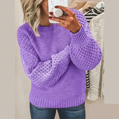 Cozy Women's Crew Neck Warm Sweater
