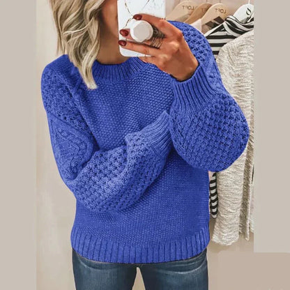 Cozy Women's Crew Neck Warm Sweater