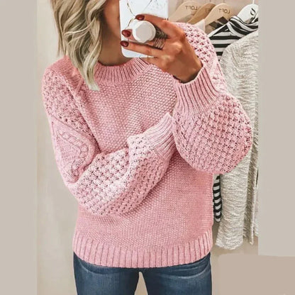 Cozy Women's Crew Neck Warm Sweater