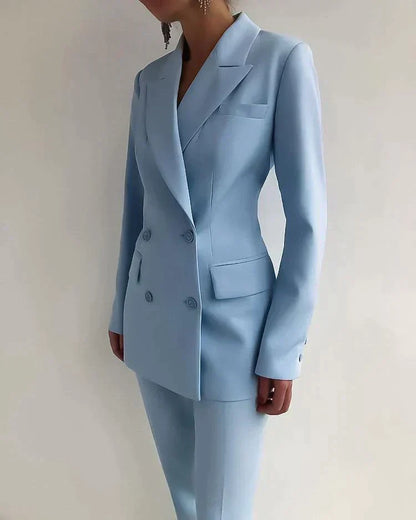 Classic Fit Women's Blazer Jacket Set - VogeLuxe