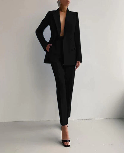 Classic Fit Women's Blazer Jacket Set