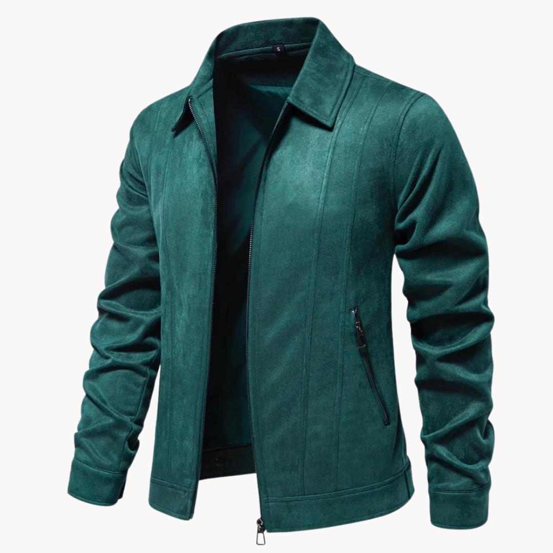 Slim Leather Look Jacket – Chic Casual Coat