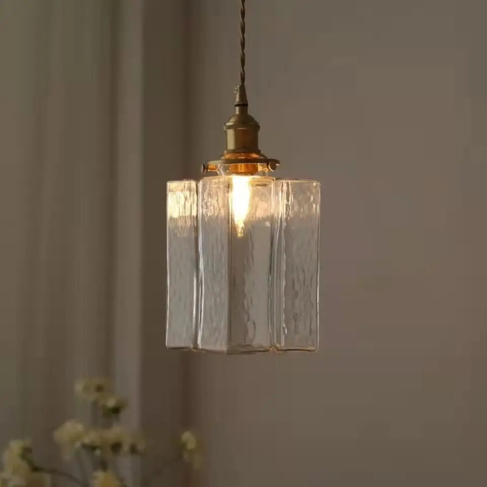 Classic Glass Drop Pendant Light For Kitchen