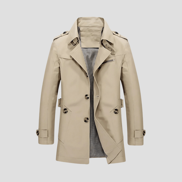 VogeLuxe | Men’s Timeless Classic Trench Coat main image 0