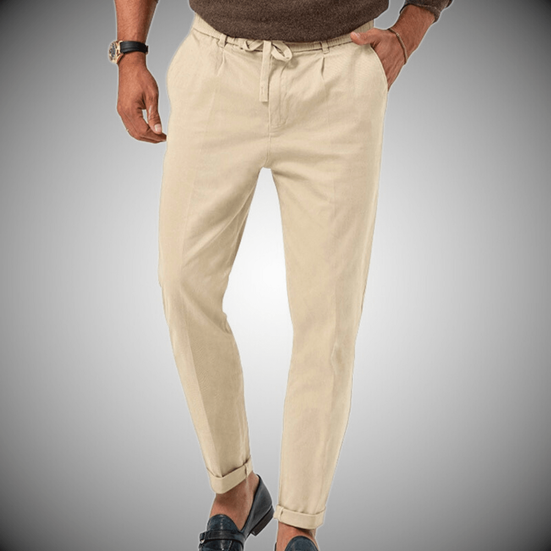 Uomo Linen Pantaloni di qualità superiore