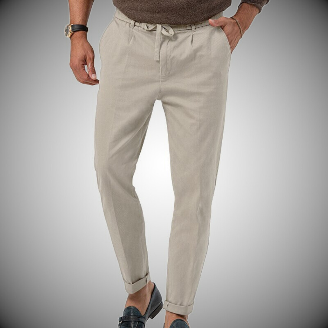 Relaxed Fit Summer Cotton Pants for Men