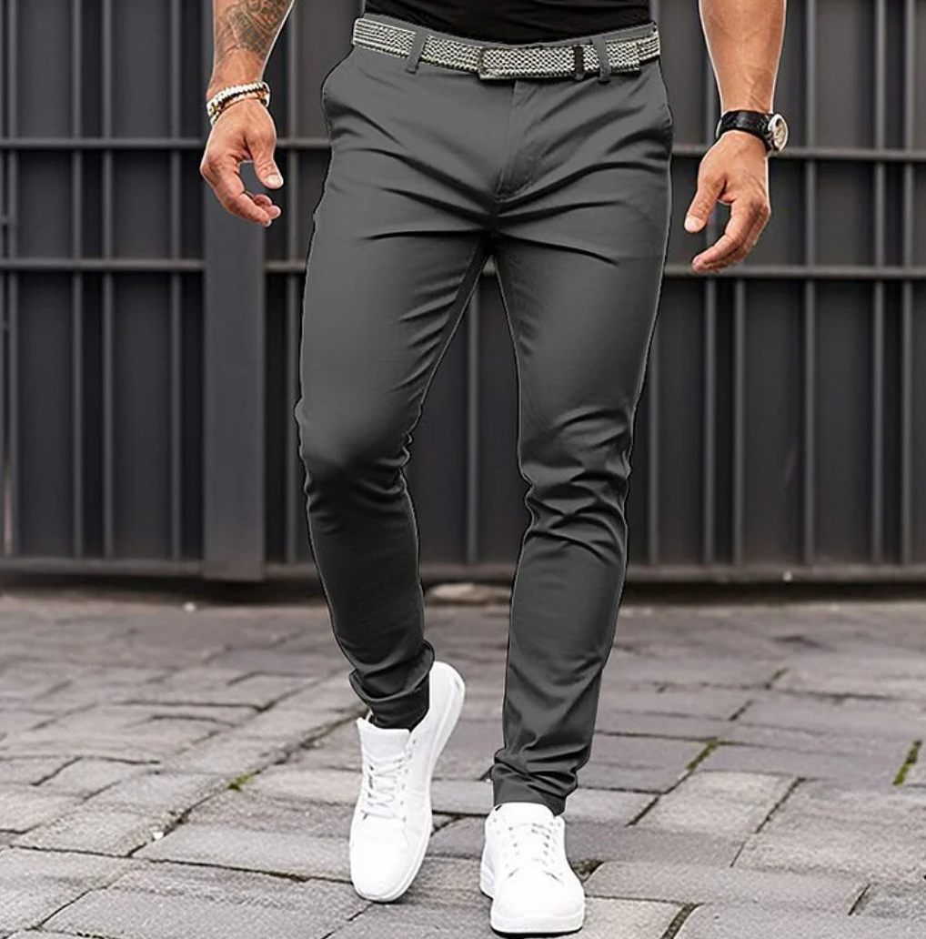 Men's Classic Comfortable Fit Trousers - VogeLuxe