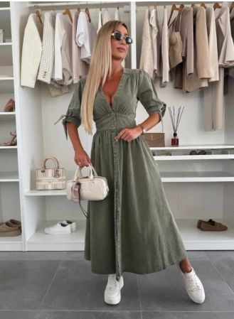 Classic Blue Jeans Dress - Casual & Stylish - VogeLuxe