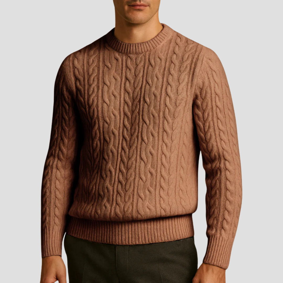Kester | Wool Cable-Knit Jumper 4
