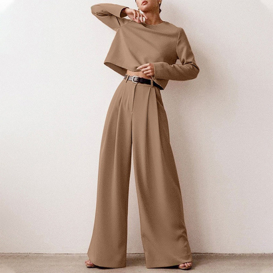 Ladies' Chic Loose Fit 2 Piece Pant Suit