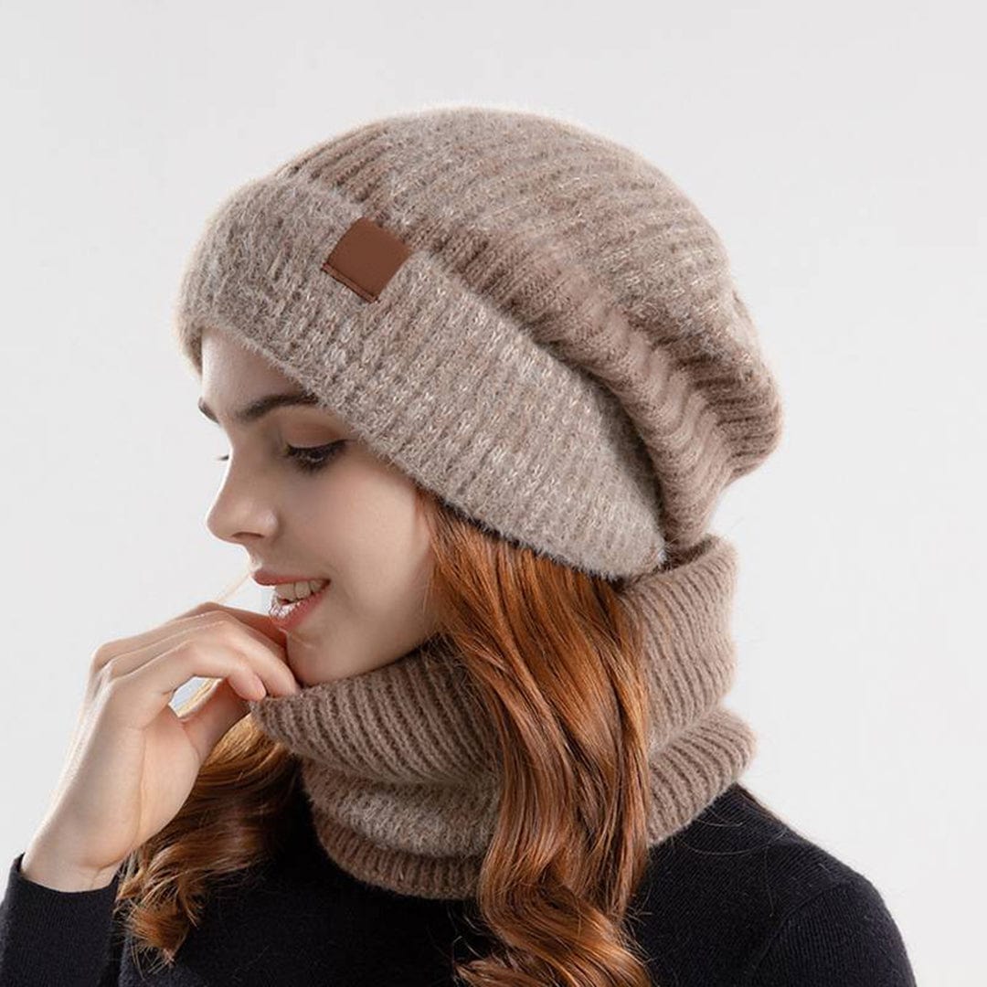 Classic Wool Hat and Scarf Set
