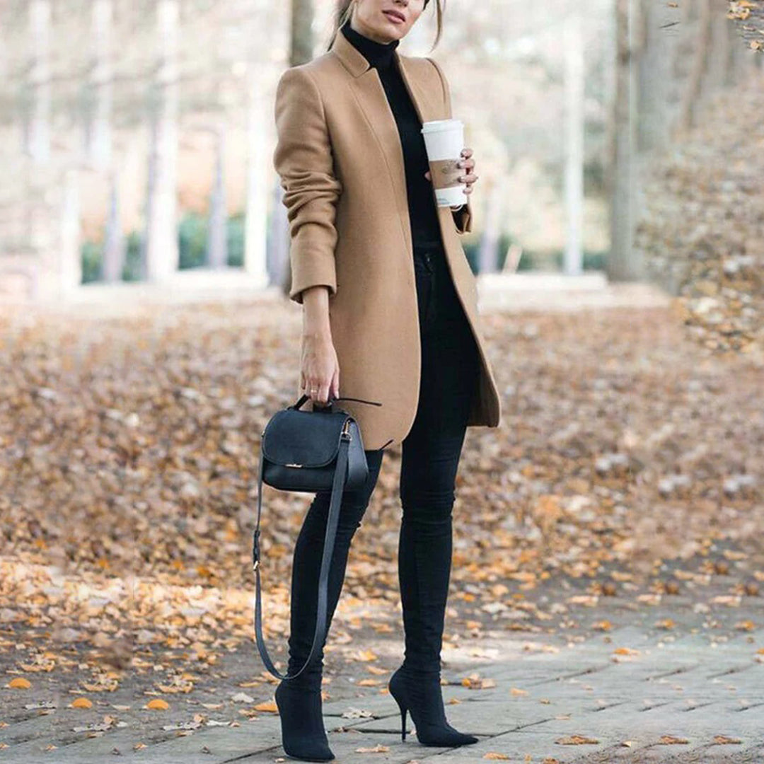 Classic Ladies Oversized Trench Coat - VogeLuxe