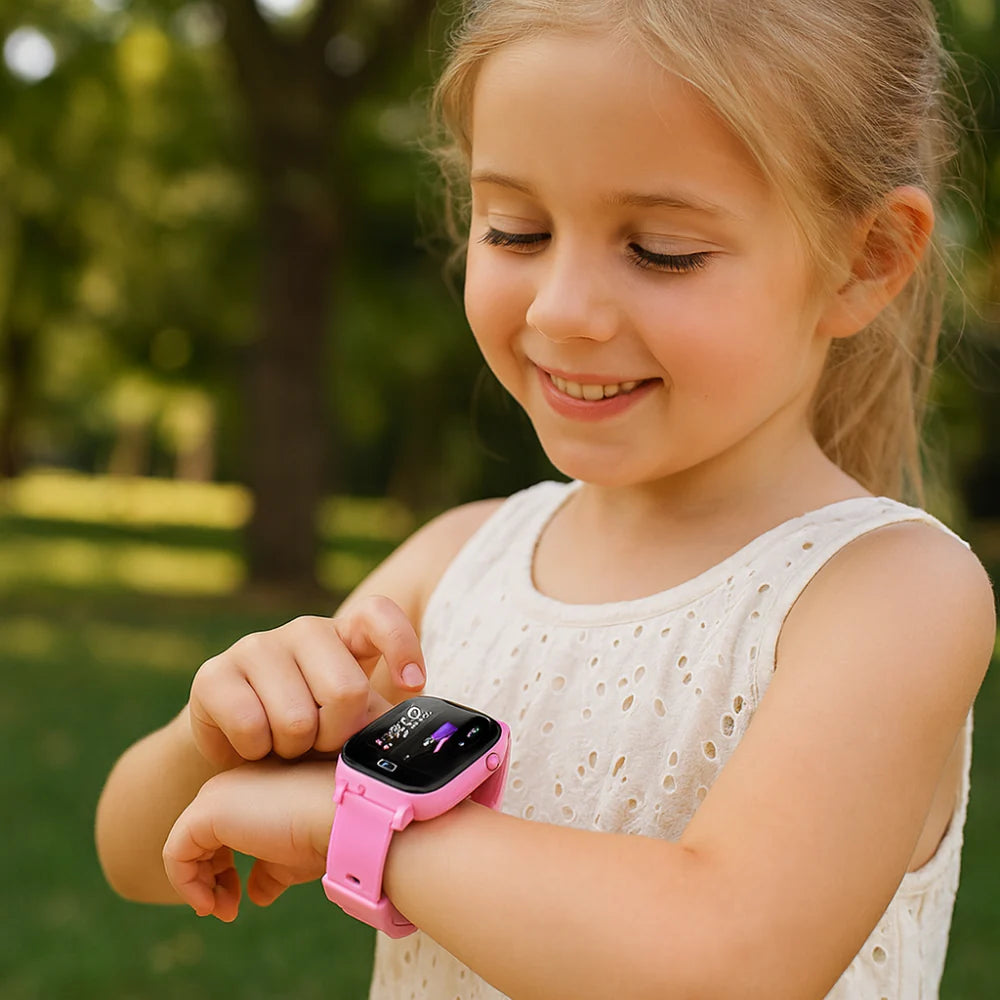 Children's 4G GPS Watch Tracker Camera Waterproof Touch Screen