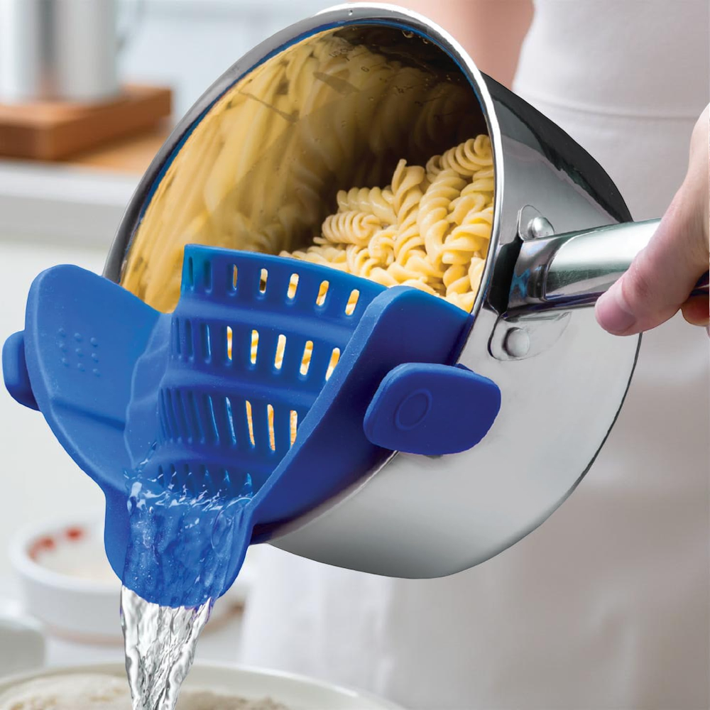 Easy Grip Silicone Pot Colander Strainer - VogeLuxe