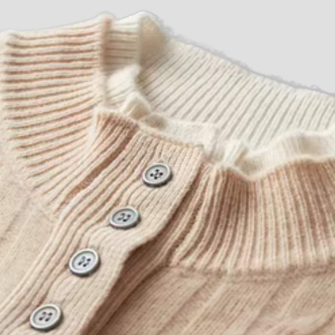 Kiton | Cable-Knit Button Sweater 8