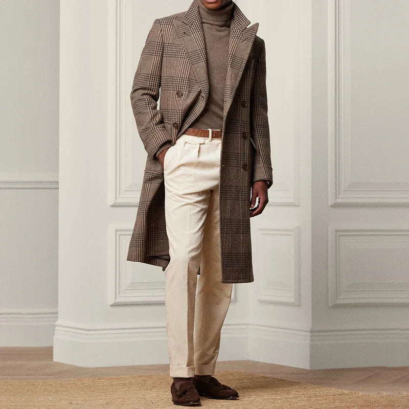 Men's Classic Corduroy Pants High Waist Straight Leg Fit - VogeLuxe