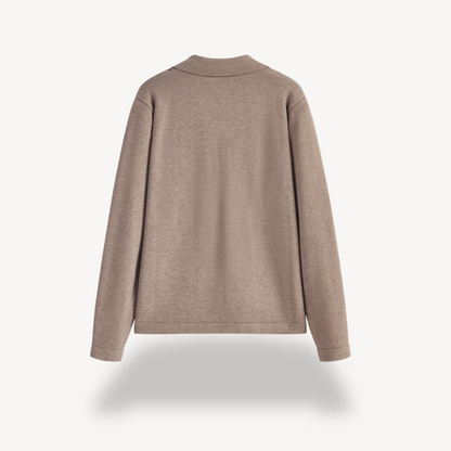 VogeLuxe | Women’s V-Neck Knit Polo Sweater