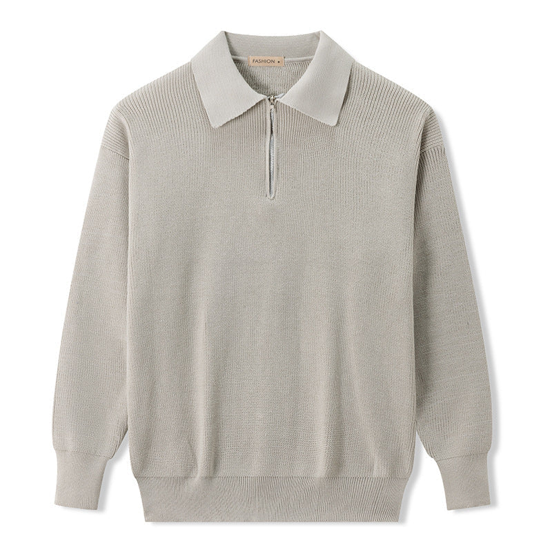 VogeLuxe | Men’s Casual Half Zip Knit Sweater