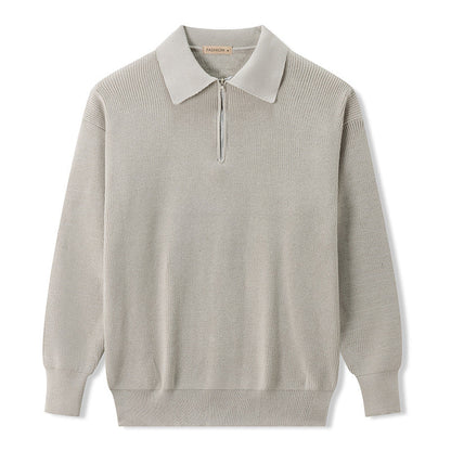 VogeLuxe | Men’s Casual Half Zip Knit Sweater