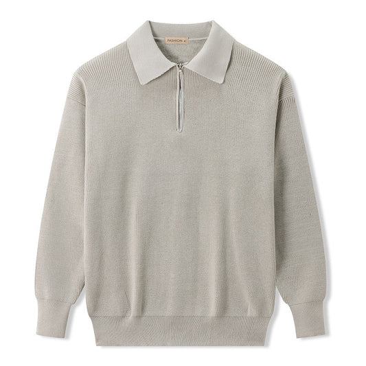 VogeLuxe | Men’s Casual Half Zip Knit Sweater