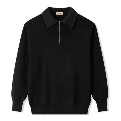 VogeLuxe | Men’s Casual Half Zip Knit Sweater
