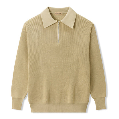 VogeLuxe | Men’s Casual Half Zip Knit Sweater