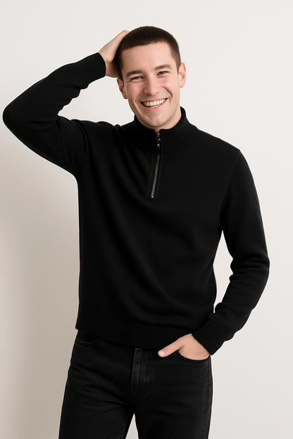 VogeLuxe | Men’s Cashmere Semi High Neck Sweater