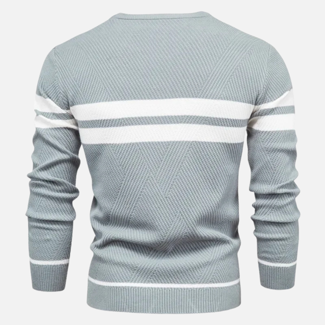 Knit Sweater - Polyester Blend Textured And Warm Airflow