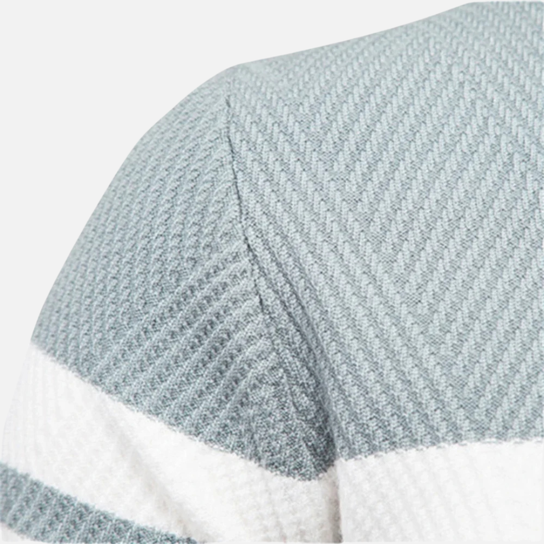 Knit Sweater - Polyester Blend Textured And Warm Airflow