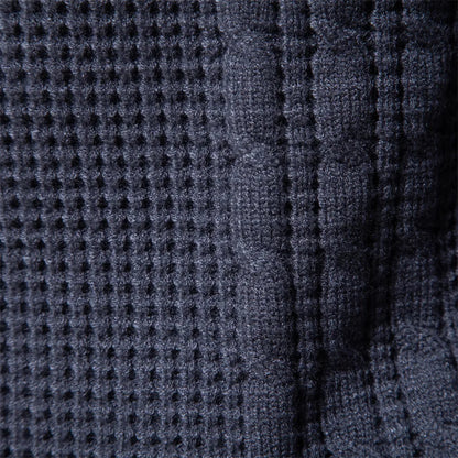 Knit Sweater – Patchwork Panels & Easy Layering Warmth