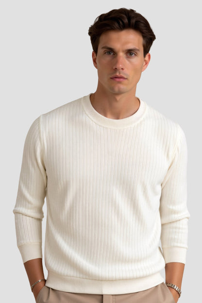 VogeLuxe | Men’s Classic Ribbed Knit Sweater
