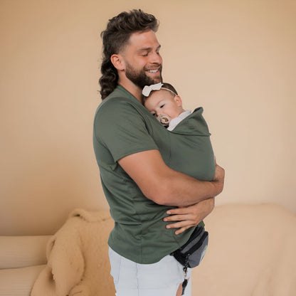 Comfortable Baby Sling Wrap Shirt for Hands Free Holding