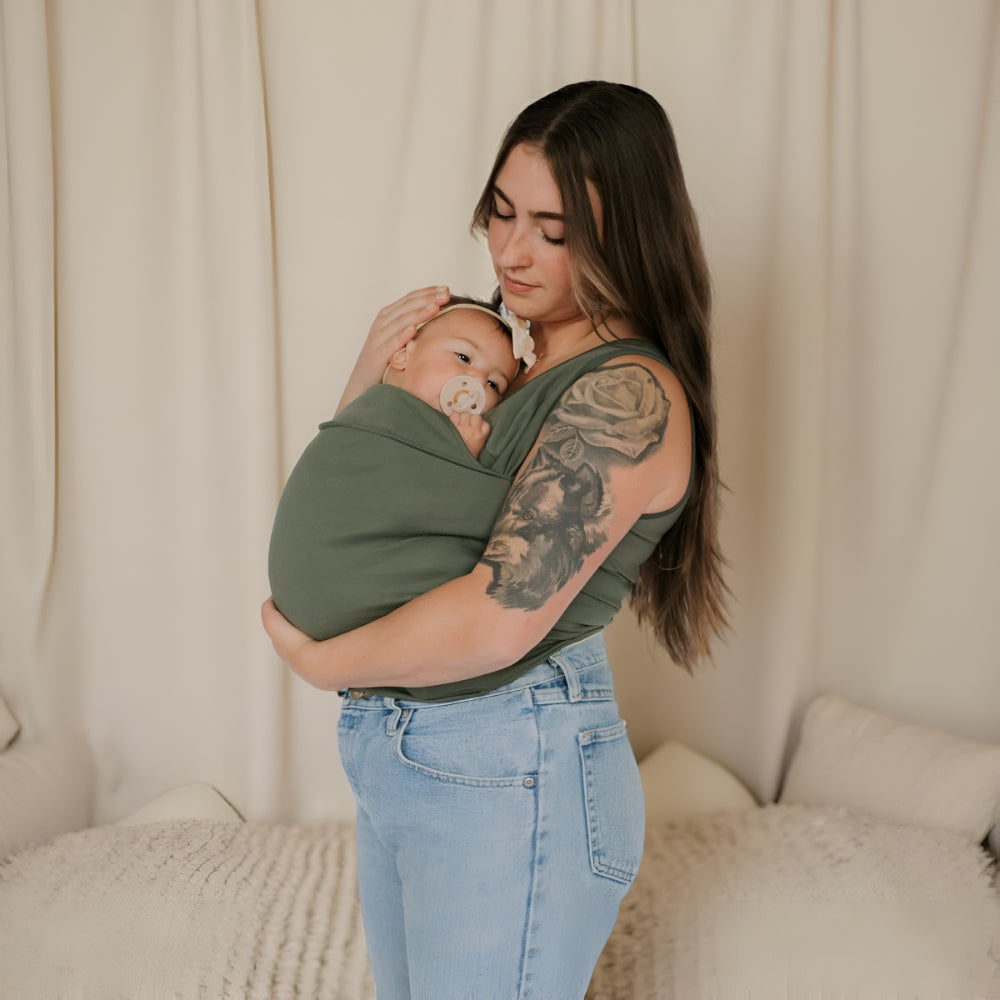 Comfortable Baby Sling Wrap Shirt for Hands Free Holding