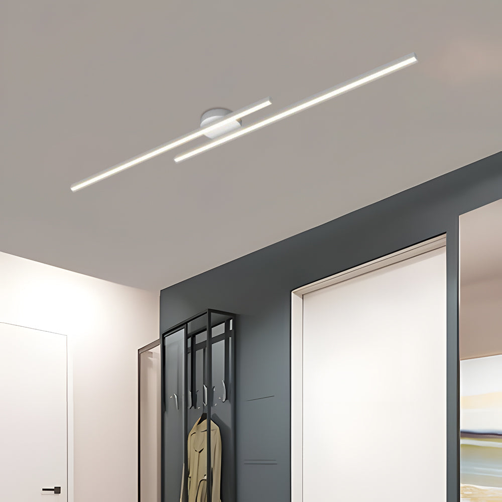 Slim Modern LED Semi Flush Mount Ceiling Light Fixture