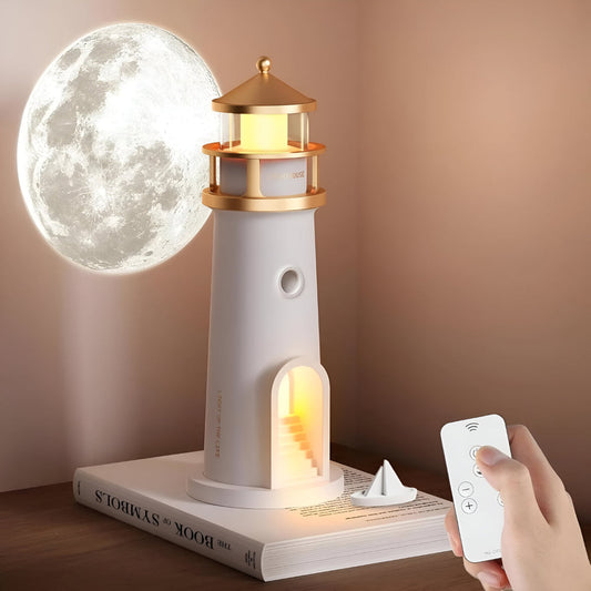 Colorful LED Projection Table Lamp for Kids Room Decor - VogeLuxe