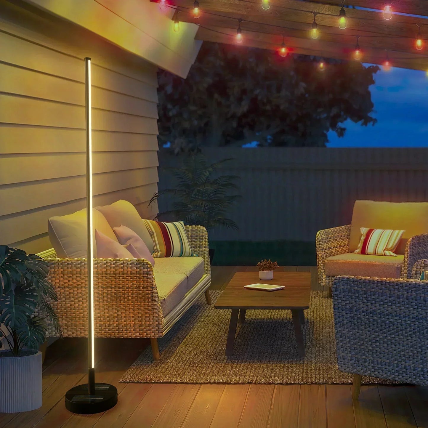 Stylish Outdoor Patio Floor Lamp