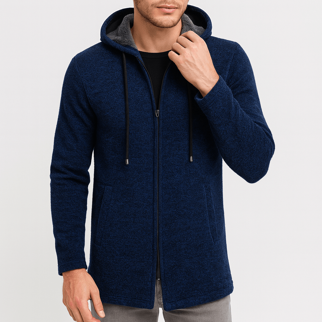 LUXEOUTFIT | Chenille Hood Cardigan 0
