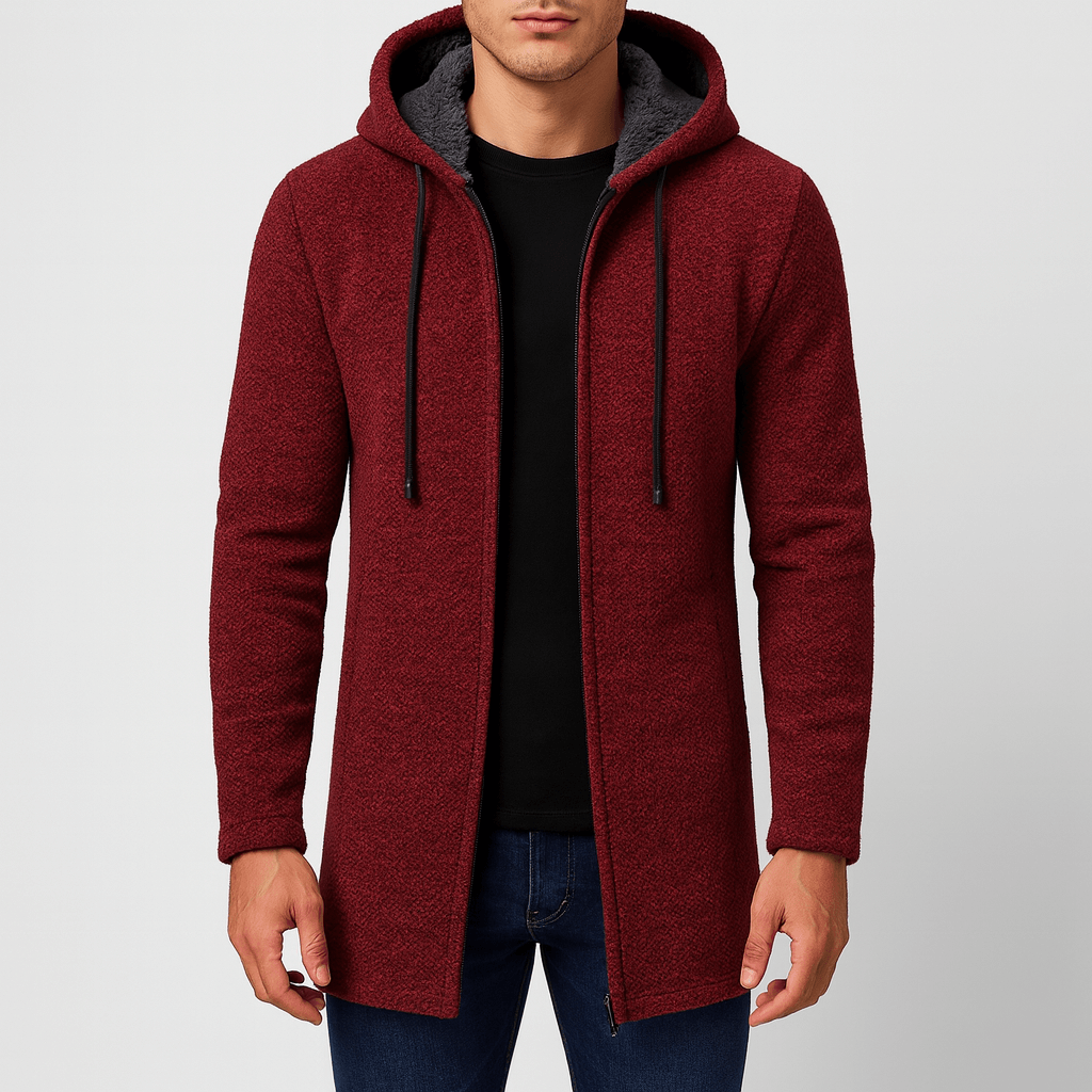 LUXEOUTFIT | Chenille Hood Cardigan 2