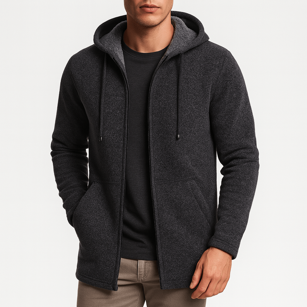 LUXEOUTFIT | Chenille Hood Cardigan 4